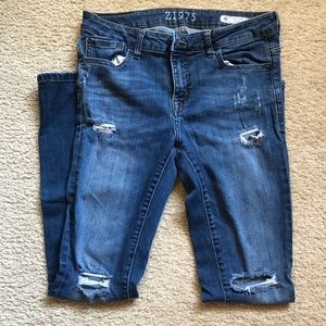 Guc Zara basic distressed skinny jeans